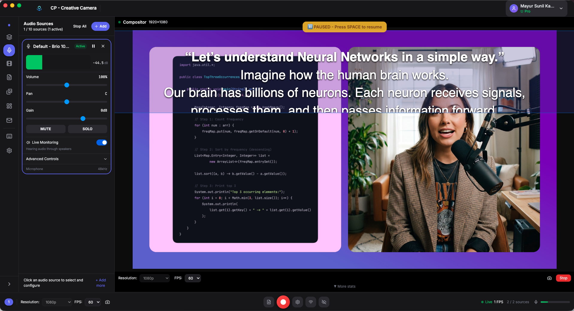 CP professional audio mixer