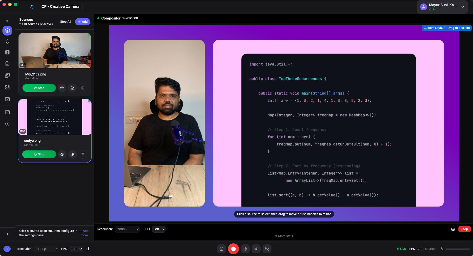 CP multi-source compositor